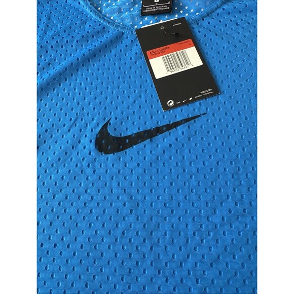 Nike Dri-Fit Park Mesh Soccer Bib Adult Unisex Blue CW3845-406 Size Large NWT - Picture 5 of 10